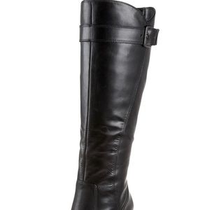 Black Knee High Leather boots